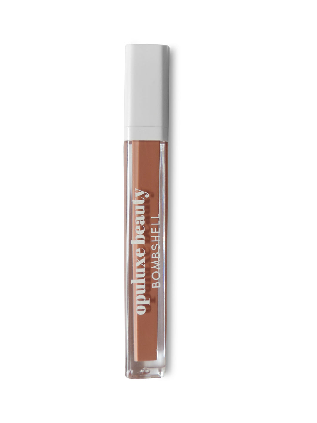 bombshell brown nude creamy pigmented lipgloss Opuluxe Beauty®