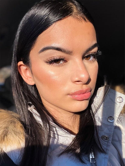 AU NATURELLE invisible band synthetic faux mink winged lashes Opuluxe Beauty®