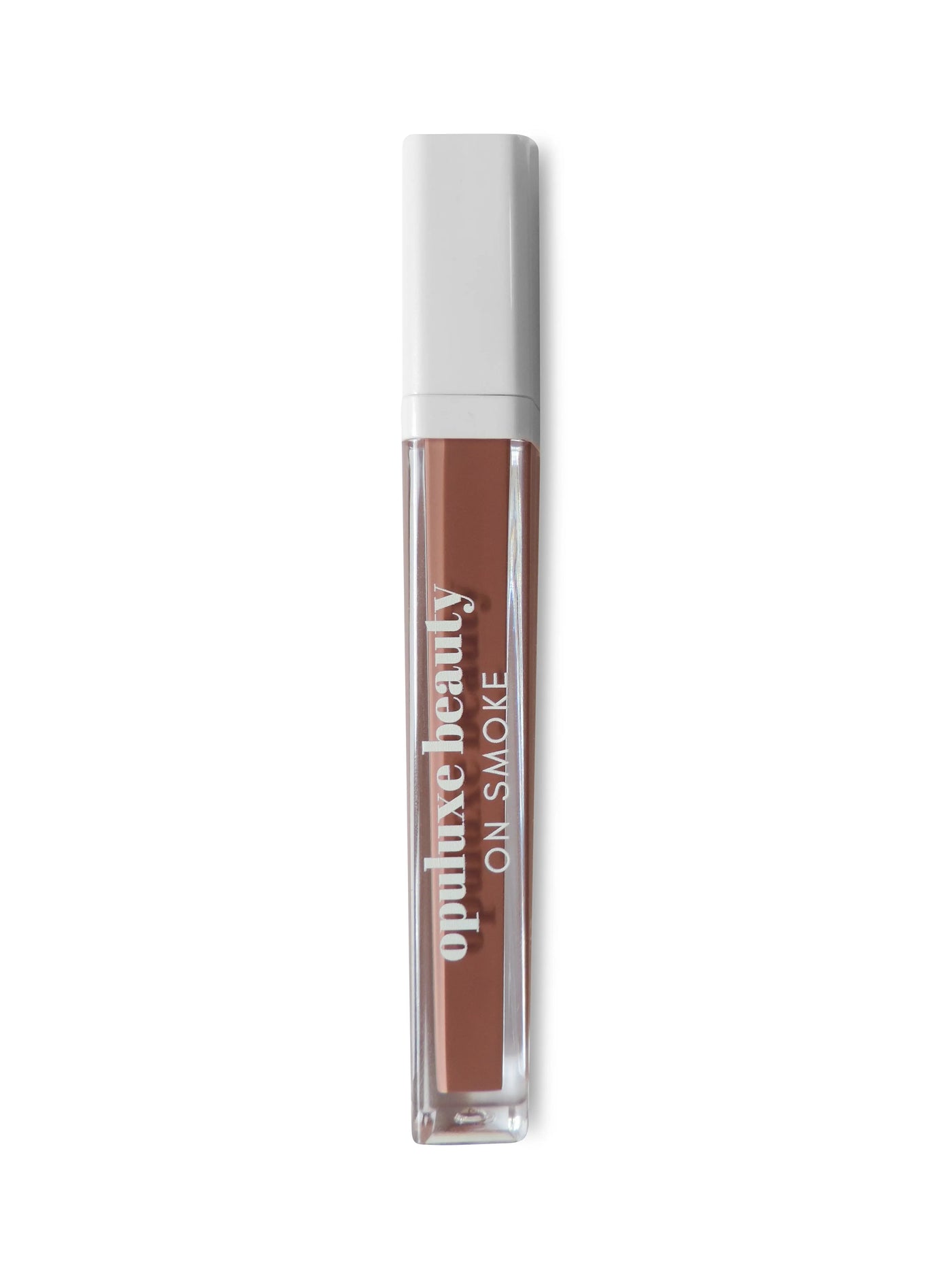 On smoke Lip Gloss Haute Lipgloss creamy pigmented non-sticky smokey brown Opuluxe Beauty®