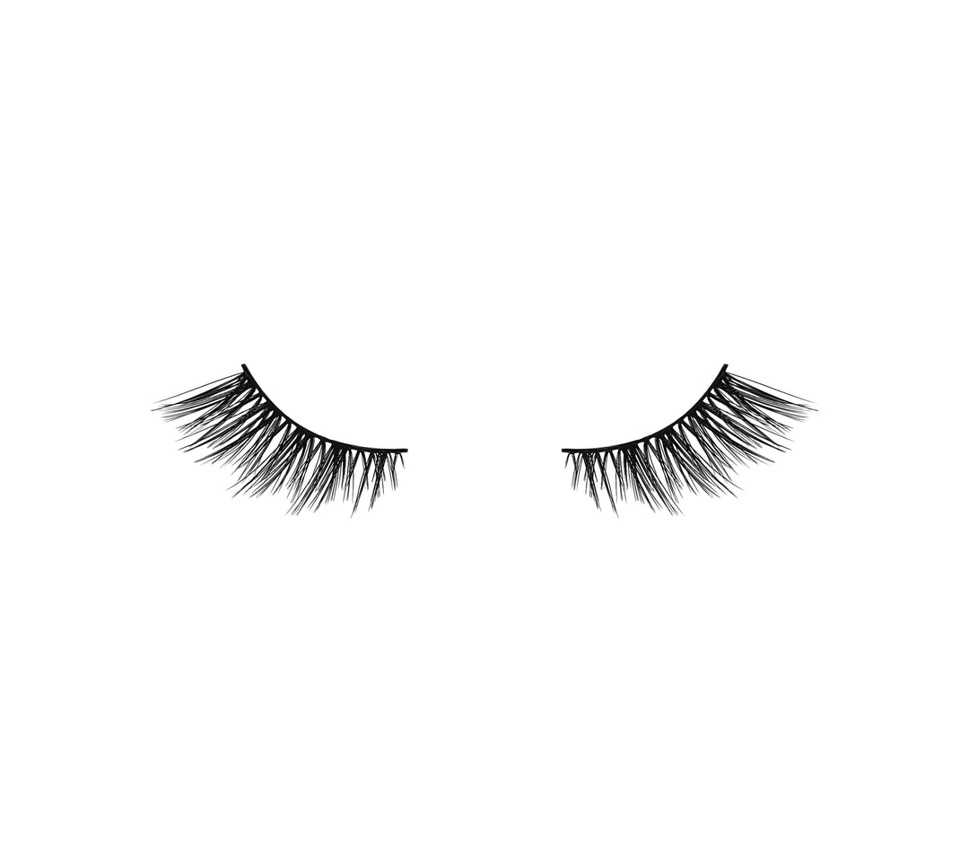 ON EDGE faux mink luxury lightweight winged natural half eyelashes Opuluxe Beauty® 