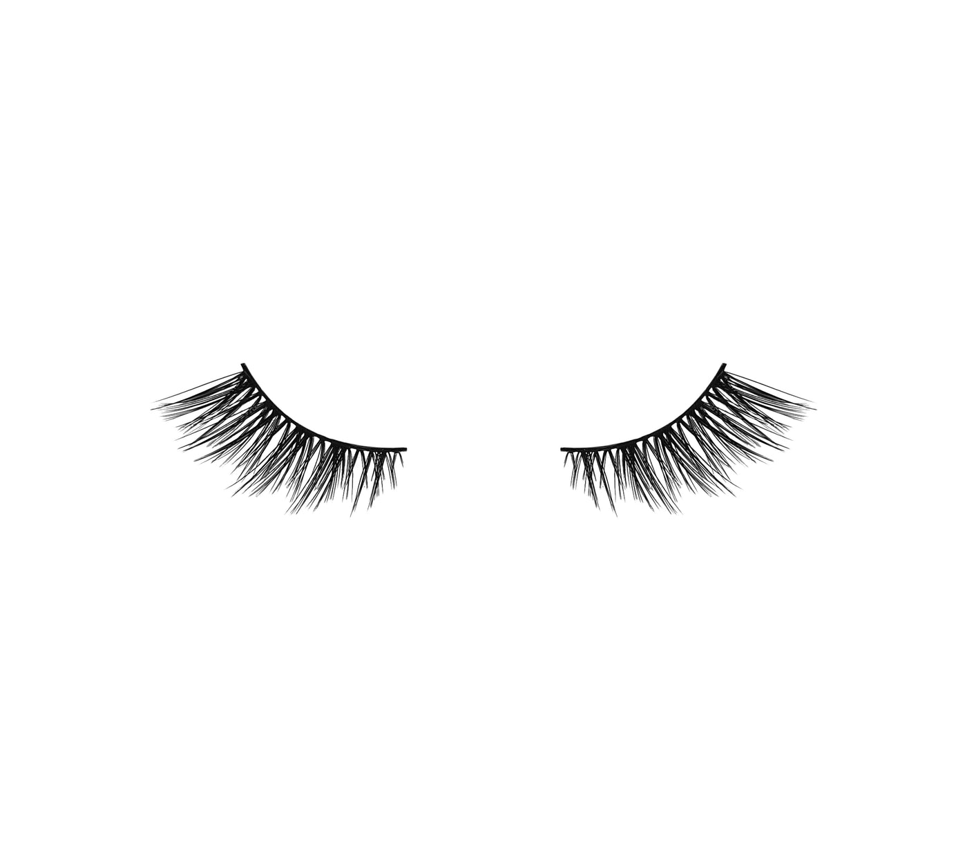 ON EDGE faux mink luxury lightweight winged natural half eyelashes Opuluxe Beauty® 